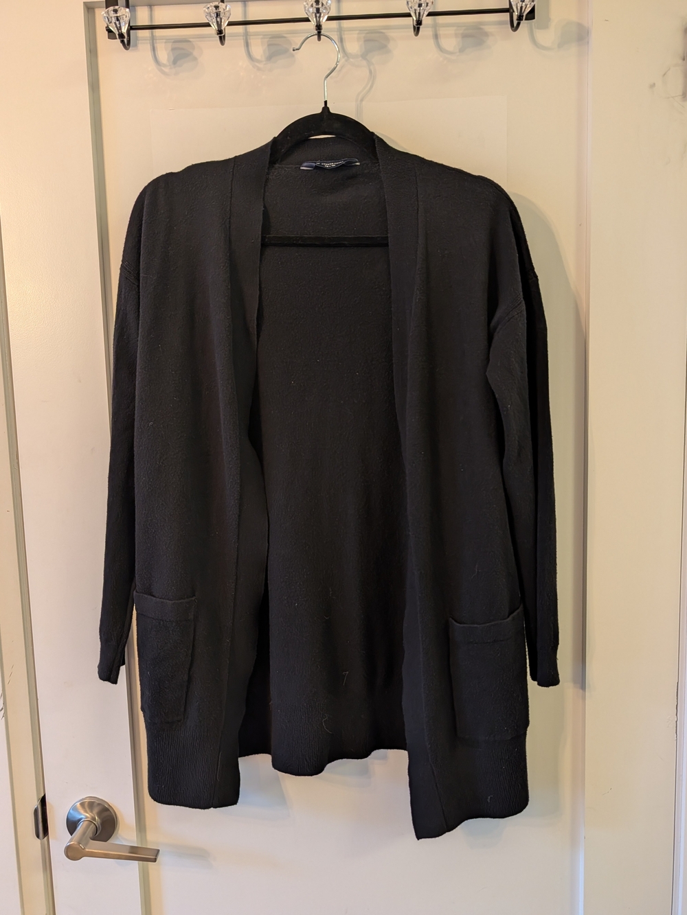 Denver Hayes Long Black Cardigan Size XS
